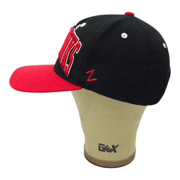 Chicago Blackhawks NHL Cap Vintage Zephyr Snapback Black Red 3D Embroidered Hat - Picture 9 of 13